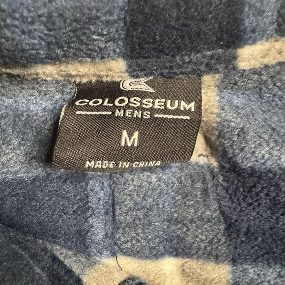 Colosseum Xavier Musketeers Logo Fleece Snap Jacket Men’s M Blue Shacket NWT - Picture 5 of 13